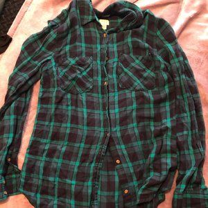 Super Soft Teal Plaid Shirt